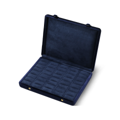 Yinbeini Velvet Jewelry Storage Case Ring Earring Pendant Storage Organizer Large Space Display Box Jeweler Memorial day gift box XB002