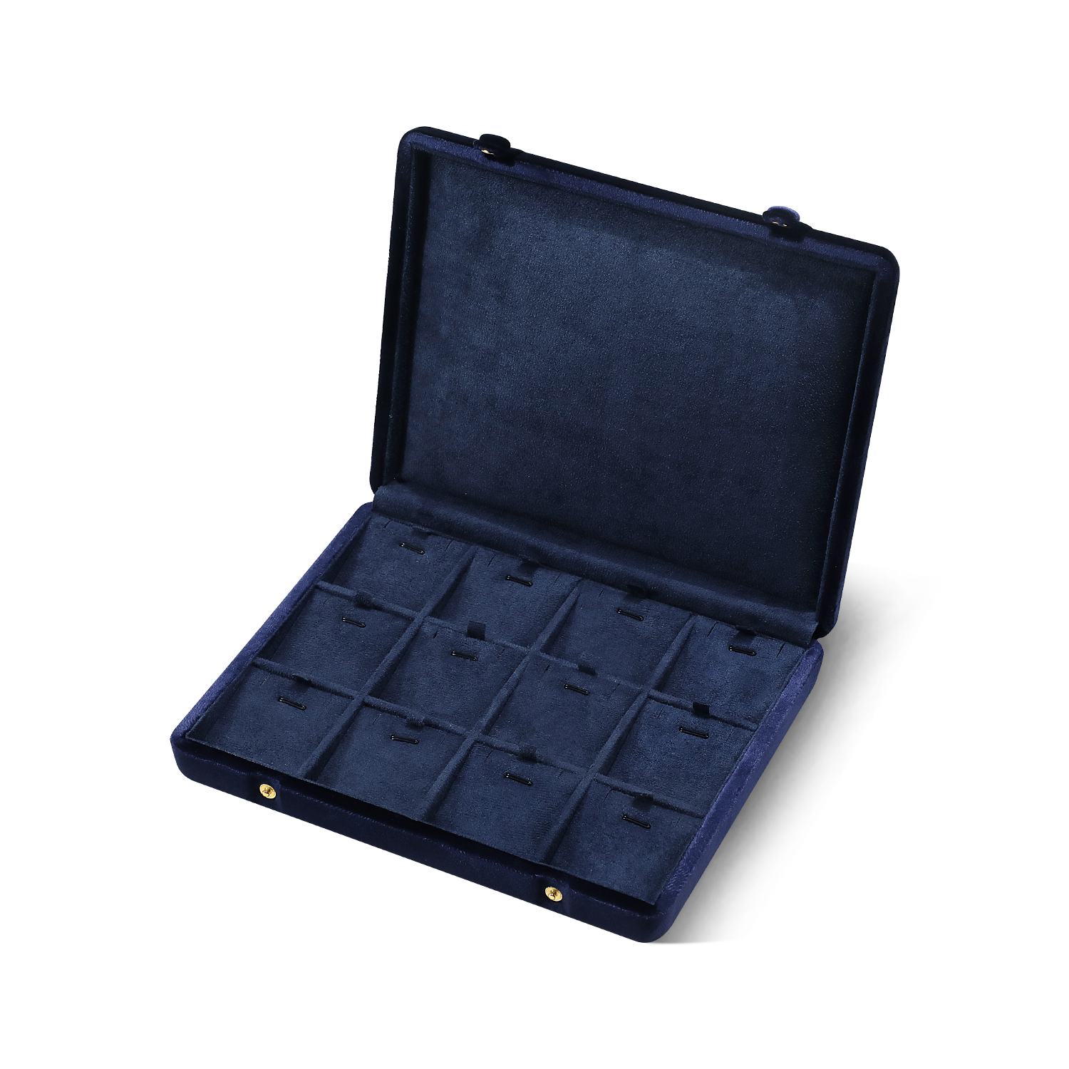 Yinbeini Velvet Jewelry Storage Case Ring Earring Pendant Storage Organizer Large Space Display Box Jeweler Memorial day gift box XB002
