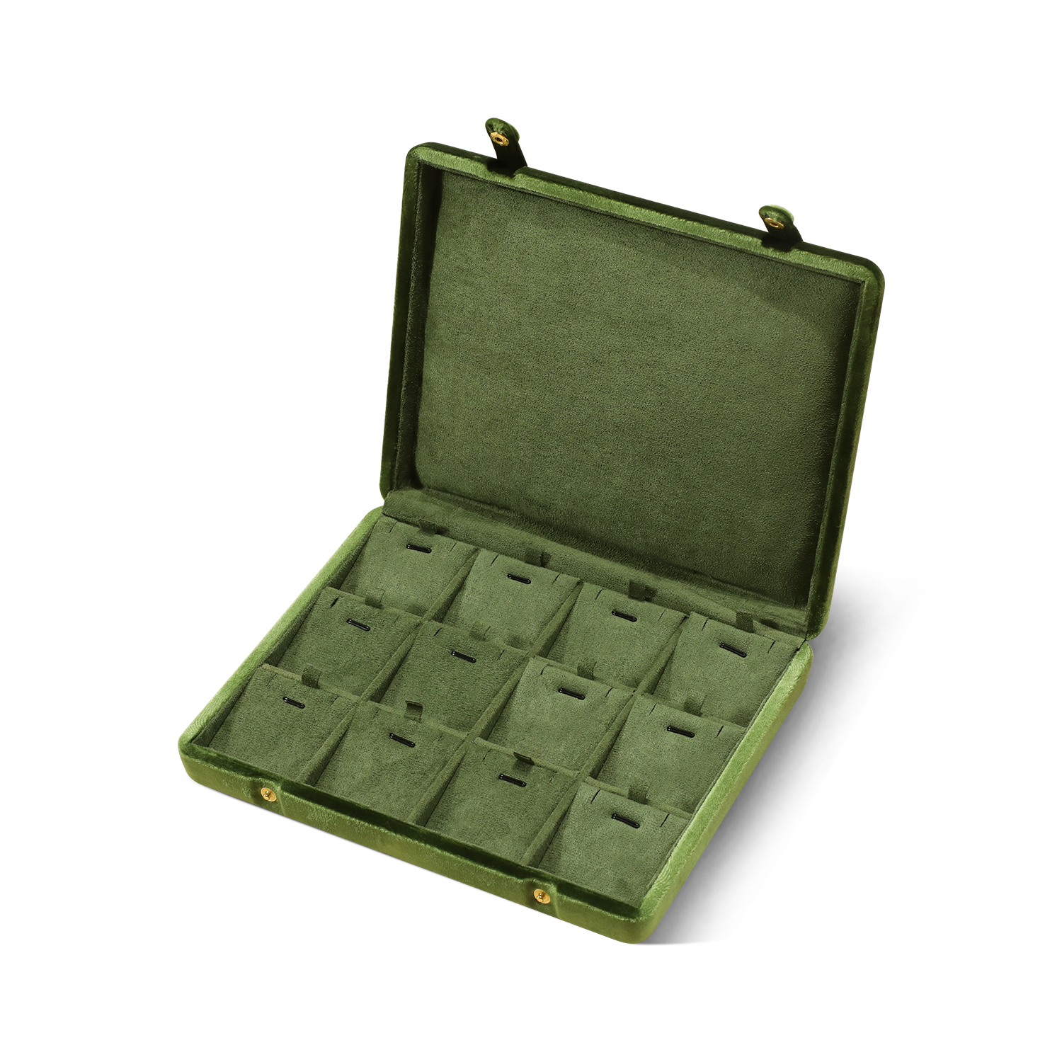 Yinbeini Velvet Jewelry Storage Case Ring Earring Pendant Storage Organizer Large Space Display Box Jeweler Memorial day gift box XB002