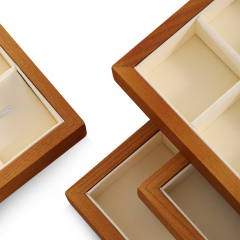 Yinbeini  wooden jewelry display tray ring tray earring tray necklace tray pendant tray display tray storage plate jeweler counter jewelry counter P025