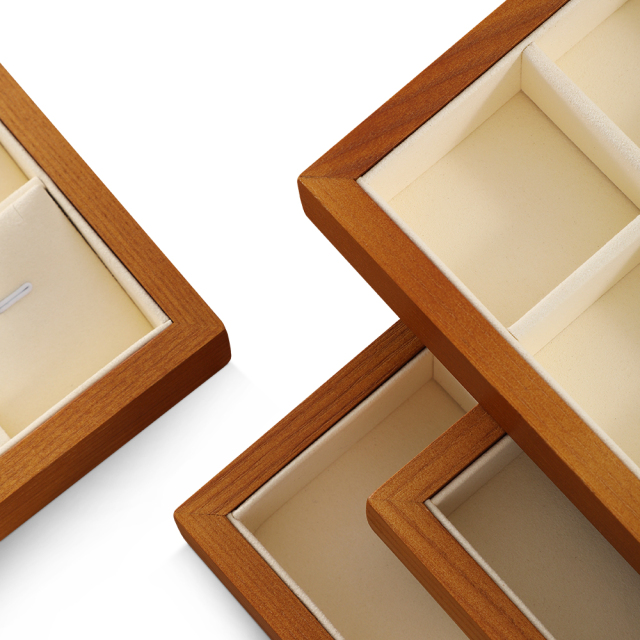 Yinbeini  wooden jewelry display tray ring tray earring tray necklace tray pendant tray display tray storage plate jeweler counter jewelry counter P025