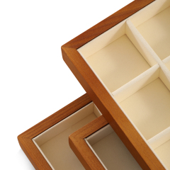 Yinbeini  wooden jewelry display tray ring tray earring tray necklace tray pendant tray display tray storage plate jeweler counter jewelry counter P025