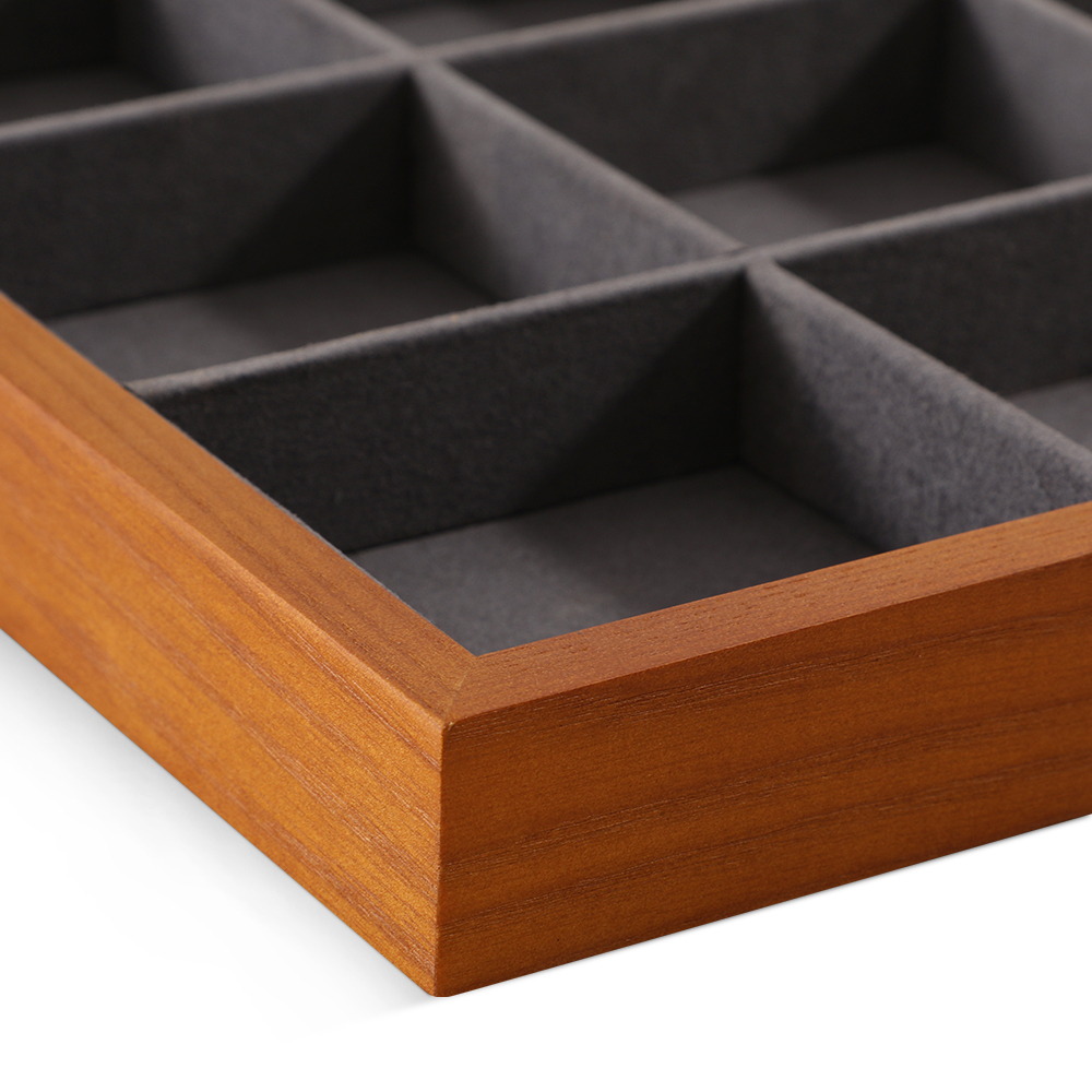 Yinbeini  wooden jewelry display tray ring tray earring tray necklace tray pendant tray display tray storage plate jeweler counter jewelry counter P025