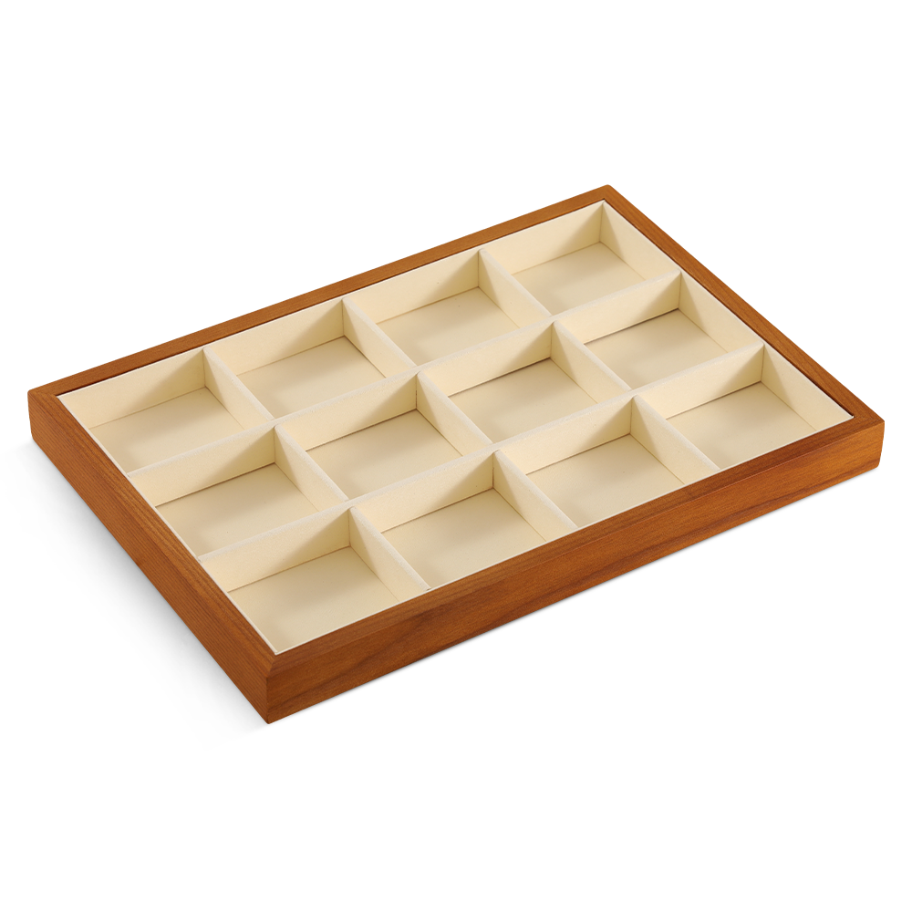 Yinbeini  wooden jewelry display tray ring tray earring tray necklace tray pendant tray display tray storage plate jeweler counter jewelry counter P025