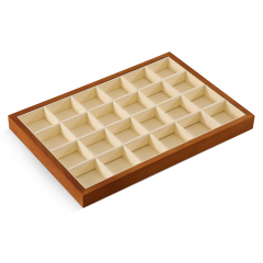 Yinbeini  wooden jewelry display tray ring tray earring tray necklace tray pendant tray display tray storage plate jeweler counter jewelry counter P025