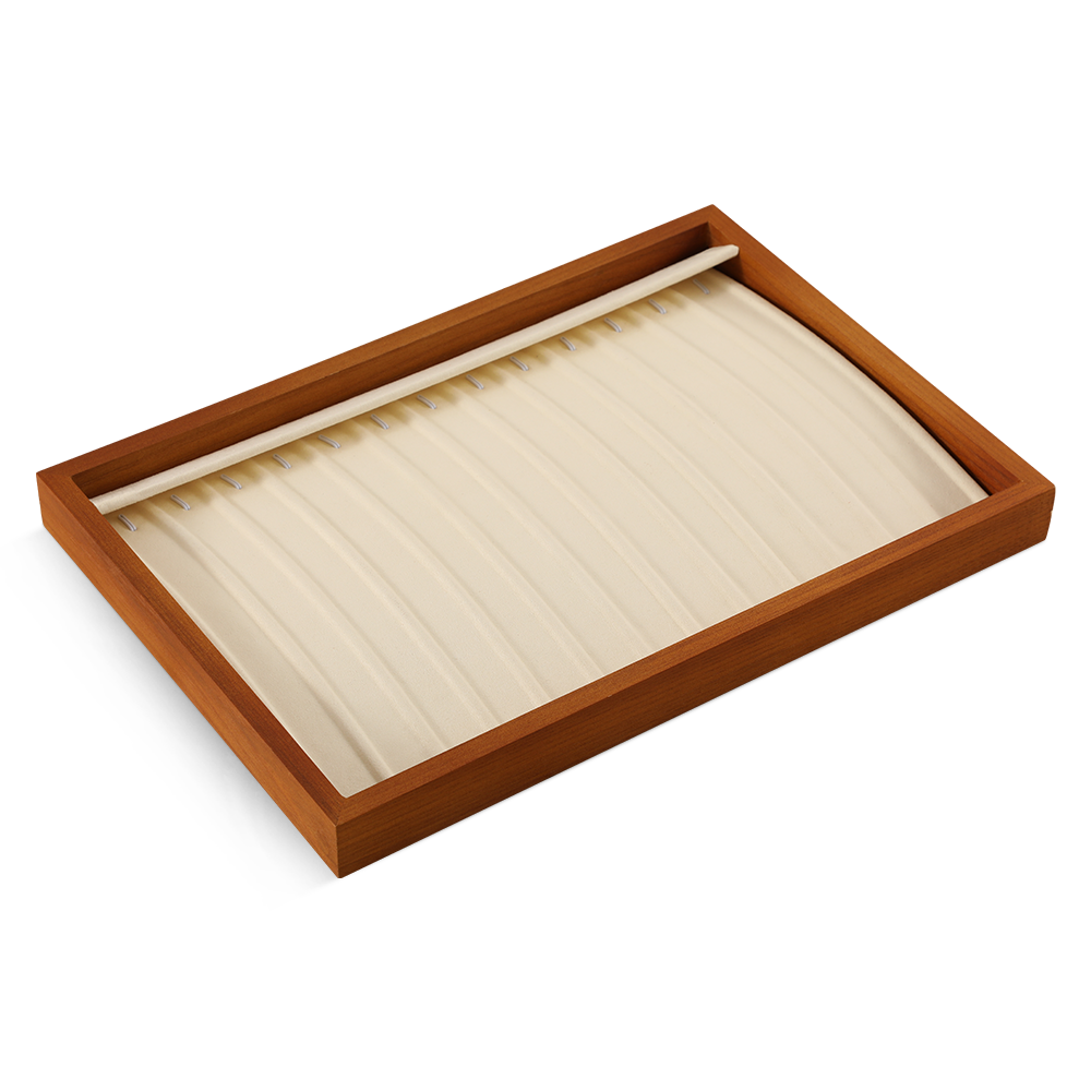 Yinbeini  wooden jewelry display tray ring tray earring tray necklace tray pendant tray display tray storage plate jeweler counter jewelry counter P025