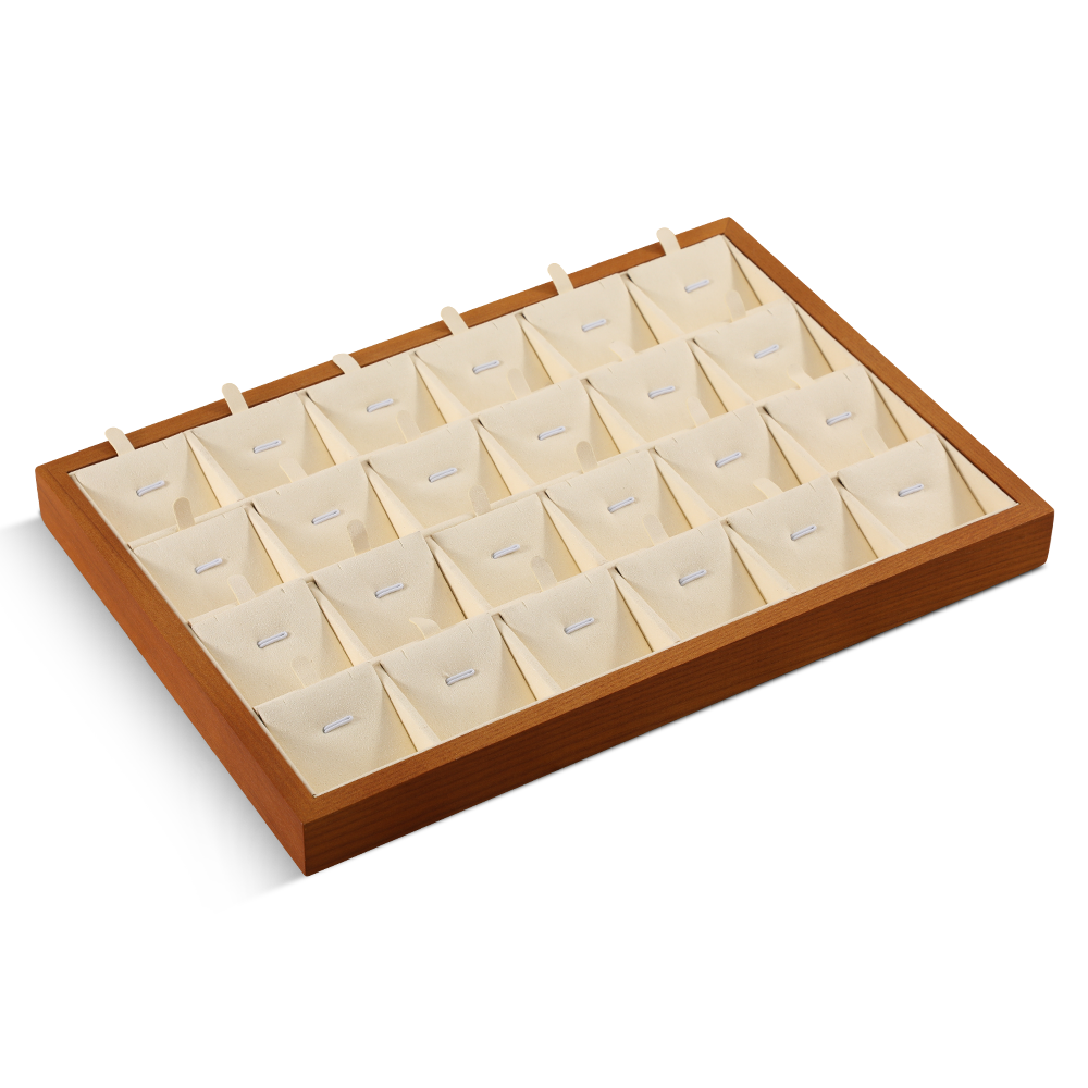 Yinbeini  wooden jewelry display tray ring tray earring tray necklace tray pendant tray display tray storage plate jeweler counter jewelry counter P025