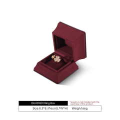 Yinbeini Velvet Slim Waist Black Jewelry Box for Jewelry Trade Shows Exhibitions and Craft Fairs H016