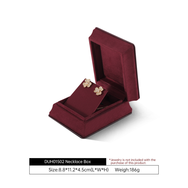 Yinbeini Velvet Slim Waist Black Jewelry Box for Jewelry Trade Shows Exhibitions and Craft Fairs H016