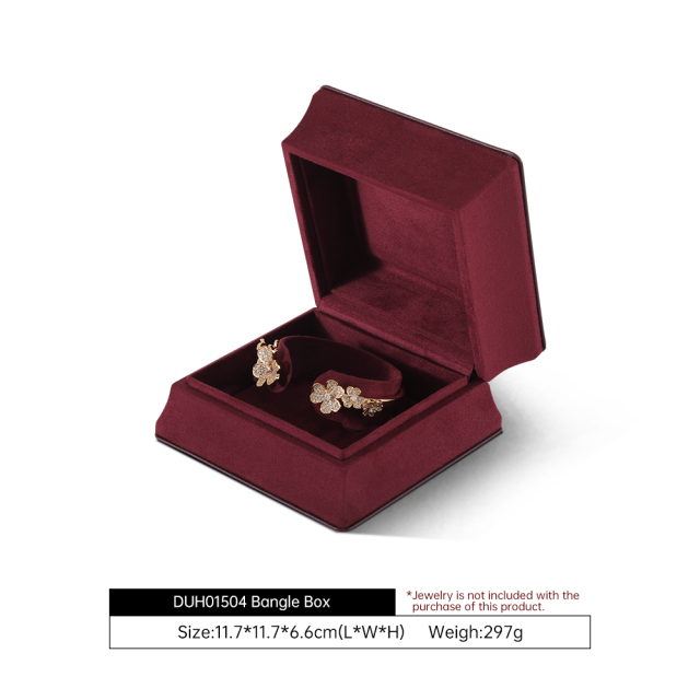 Yinbeini Velvet Slim Waist Black Jewelry Box for Jewelry Trade Shows Exhibitions and Craft Fairs H016