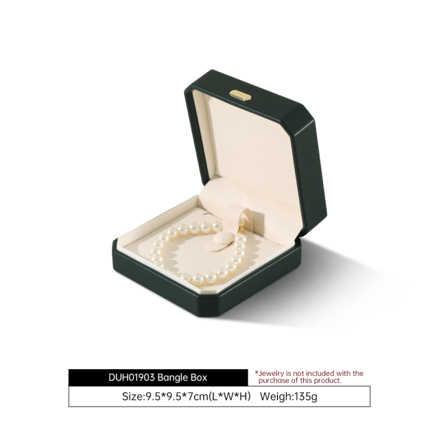 Yinbeini PU Leather Handmade Artisan Jewelry Display Box Set Highlight Unique Handcrafted Pieces H018
