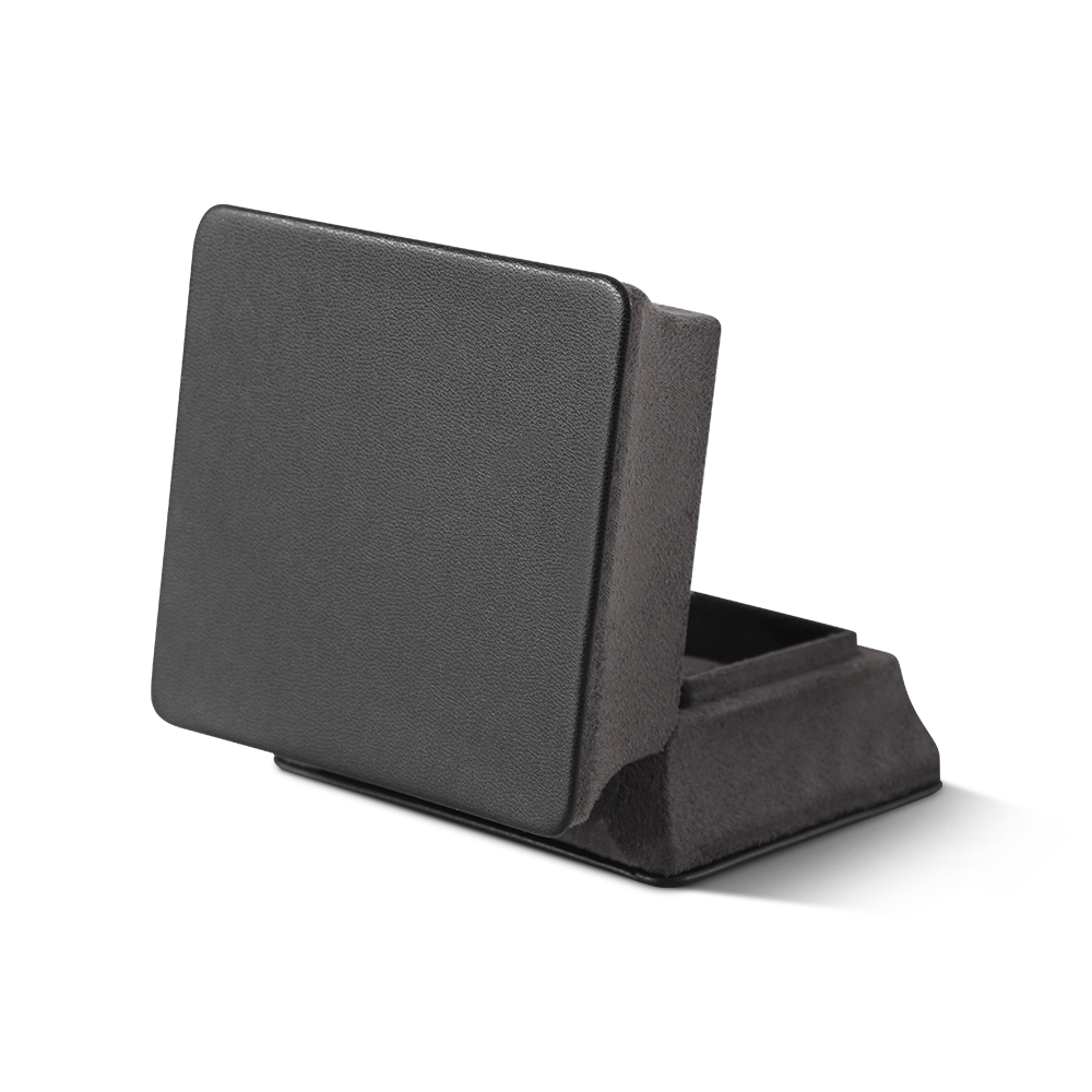 Yinbeini Velvet Slim Waist Black Jewelry Box for Jewelry Trade Shows Exhibitions and Craft Fairs H016