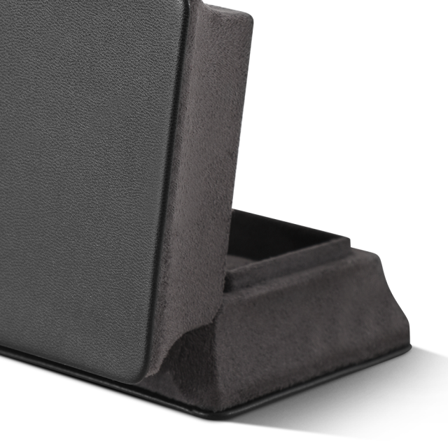 Yinbeini Velvet Slim Waist Black Jewelry Box for Jewelry Trade Shows Exhibitions and Craft Fairs H016