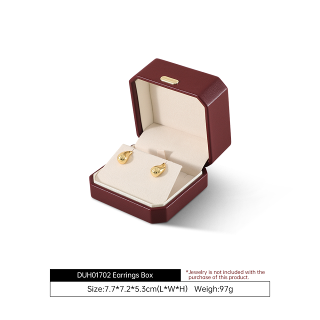 Yinbeini PU Leather Handmade Artisan Jewelry Display Box Set Highlight Unique Handcrafted Pieces H018