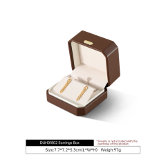 Yinbeini PU Leather Handmade Artisan Jewelry Display Box Set Highlight Unique Handcrafted Pieces H018