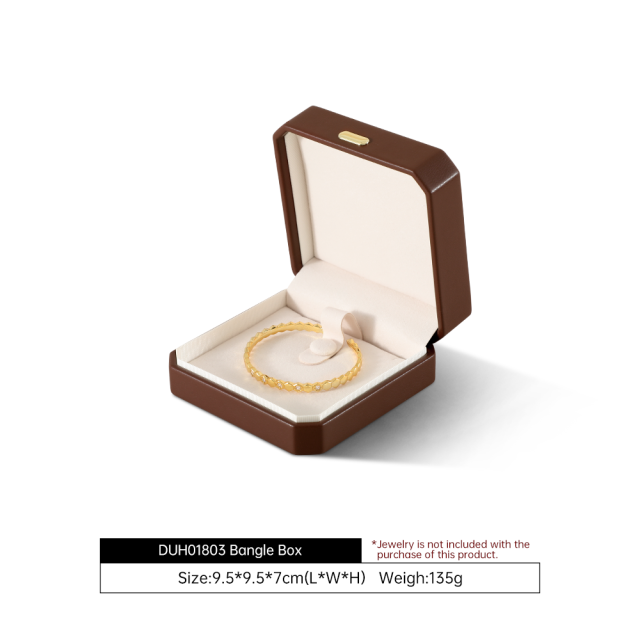Yinbeini PU Leather Handmade Artisan Jewelry Display Box Set Highlight Unique Handcrafted Pieces H018