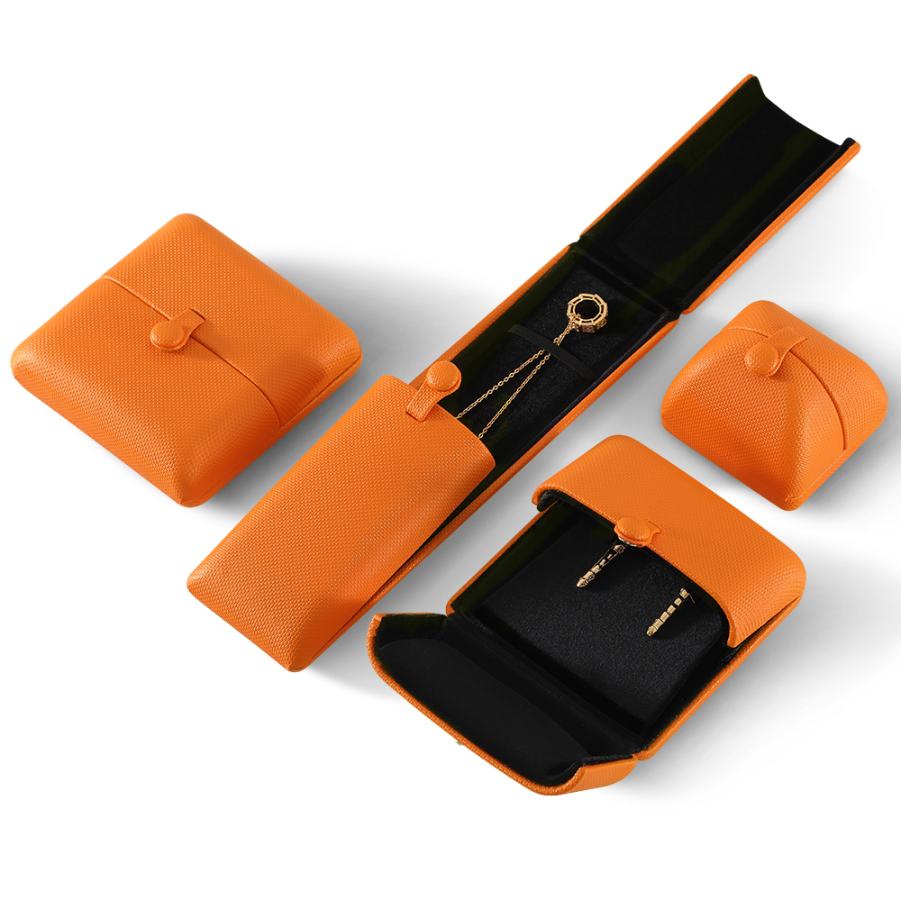 Yinbeini Window Layout Orange Jewelry Display Box Help Store Visual Merchandising Suitable for Mall Store Front Display H021