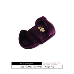 Yinbeini Business Grade Velvet Jewelry Display Box Simple Atmospheric Style Stable Durable Structure for Long Term Daily Retail Use H034