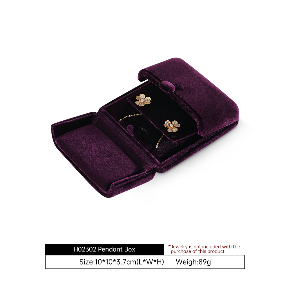 Yinbeini Velvet Jewelry Display Box for Gift Shops and Boutiques Elegant Design for Jewelry Gift Sets H024