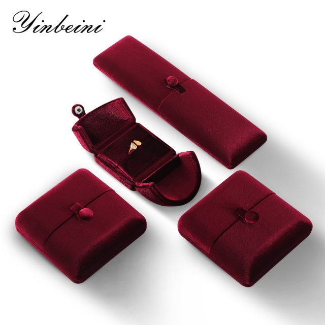 Yinbeini Velvet Jewelry Display Box for Gift Shops and Boutiques Elegant Design for Jewelry Gift Sets H024