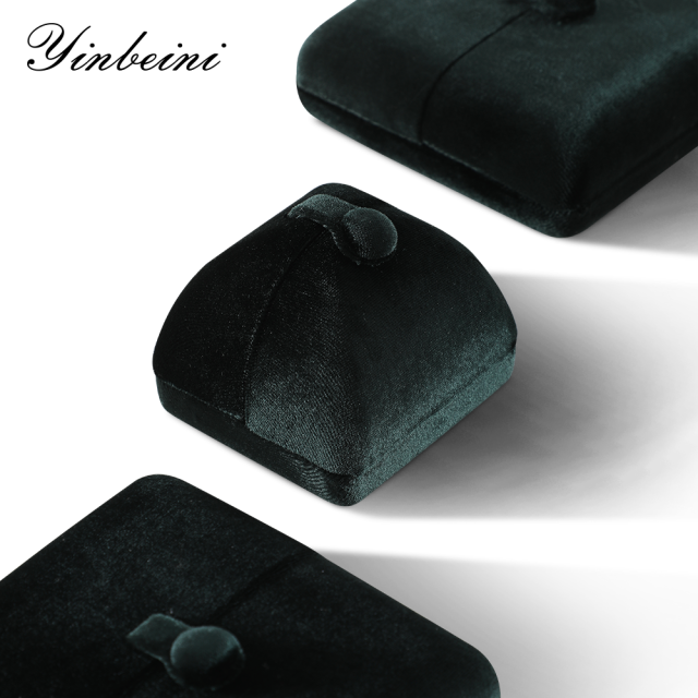 Yinbeini Portable Velvet Jewelry Ring Box Lightweight Feature for Handmade Seller Market Sale and Jewelry Arrangement H026