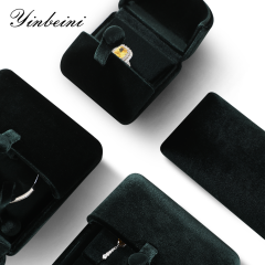 Yinbeini Portable Velvet Jewelry Ring Box Lightweight Feature for Handmade Seller Market Sale and Jewelry Arrangement H026