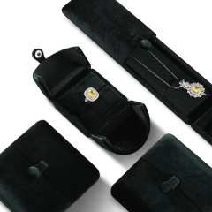 Yinbeini Portable Velvet Jewelry Ring Box Lightweight Feature for Handmade Seller Market Sale and Jewelry Arrangement H026