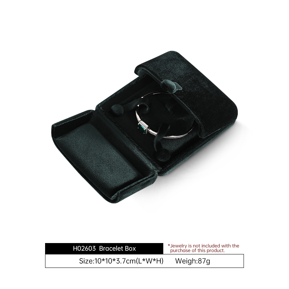 Yinbeini Contemporary Trendy Velvet Jewelry Box for Boutique Ins Shooting and Fashion Collocation H029