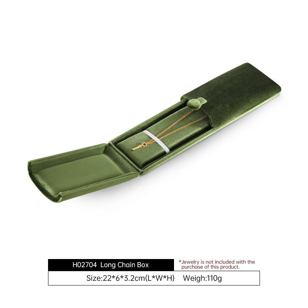 Yinbeini High Value Fine Jewelry Velvet Protection Box Flocked Material Avoid Scratches Suitable for High End Showcase H028