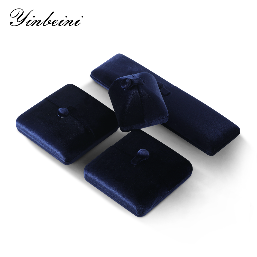 Yinbeini High Value Fine Jewelry Velvet Protection Box Flocked Material Avoid Scratches Suitable for High End Showcase H028