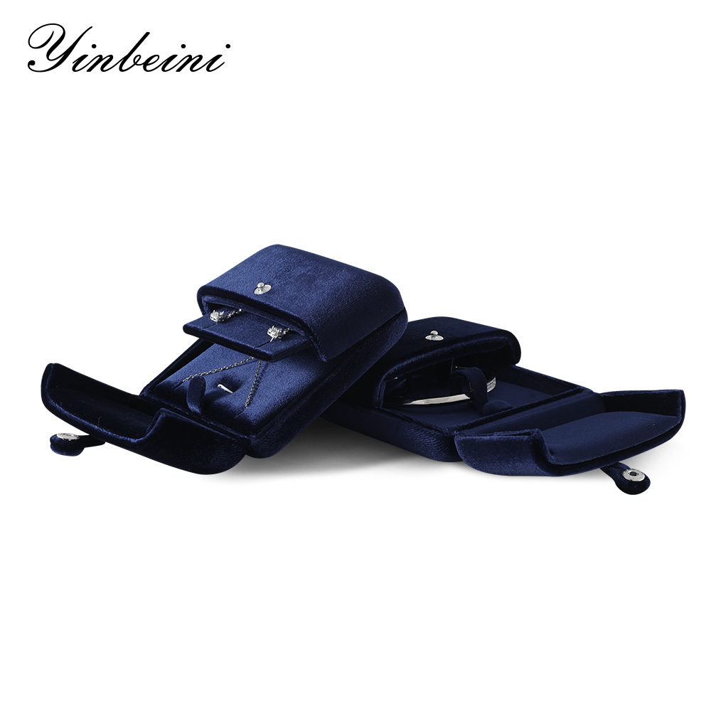 Yinbeini High Value Fine Jewelry Velvet Protection Box Flocked Material Avoid Scratches Suitable for High End Showcase H028