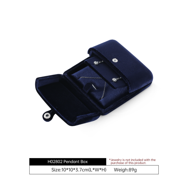 Yinbeini Contemporary Trendy Velvet Jewelry Box for Boutique Ins Shooting and Fashion Collocation H029