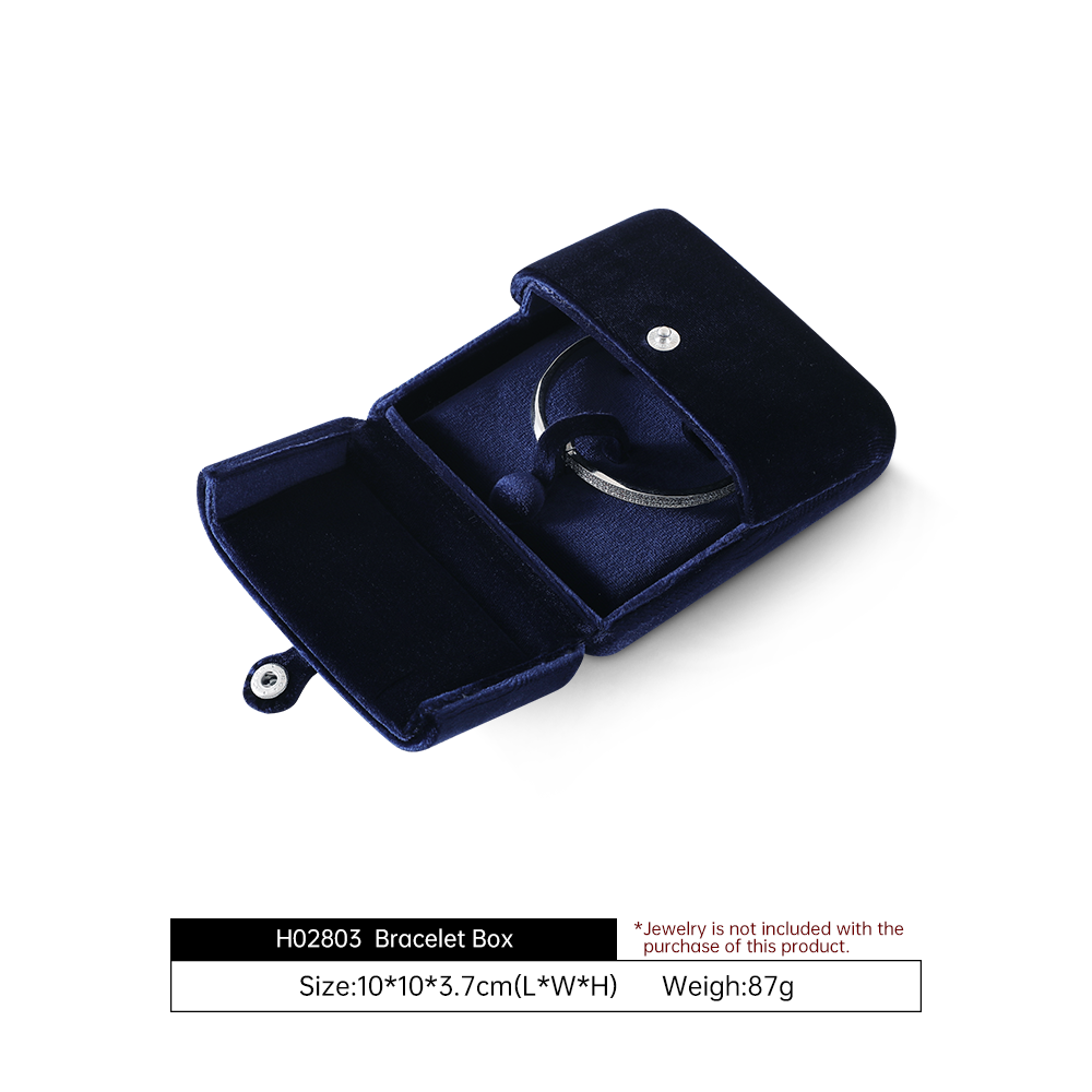 Yinbeini Contemporary Trendy Velvet Jewelry Box for Boutique Ins Shooting and Fashion Collocation H029