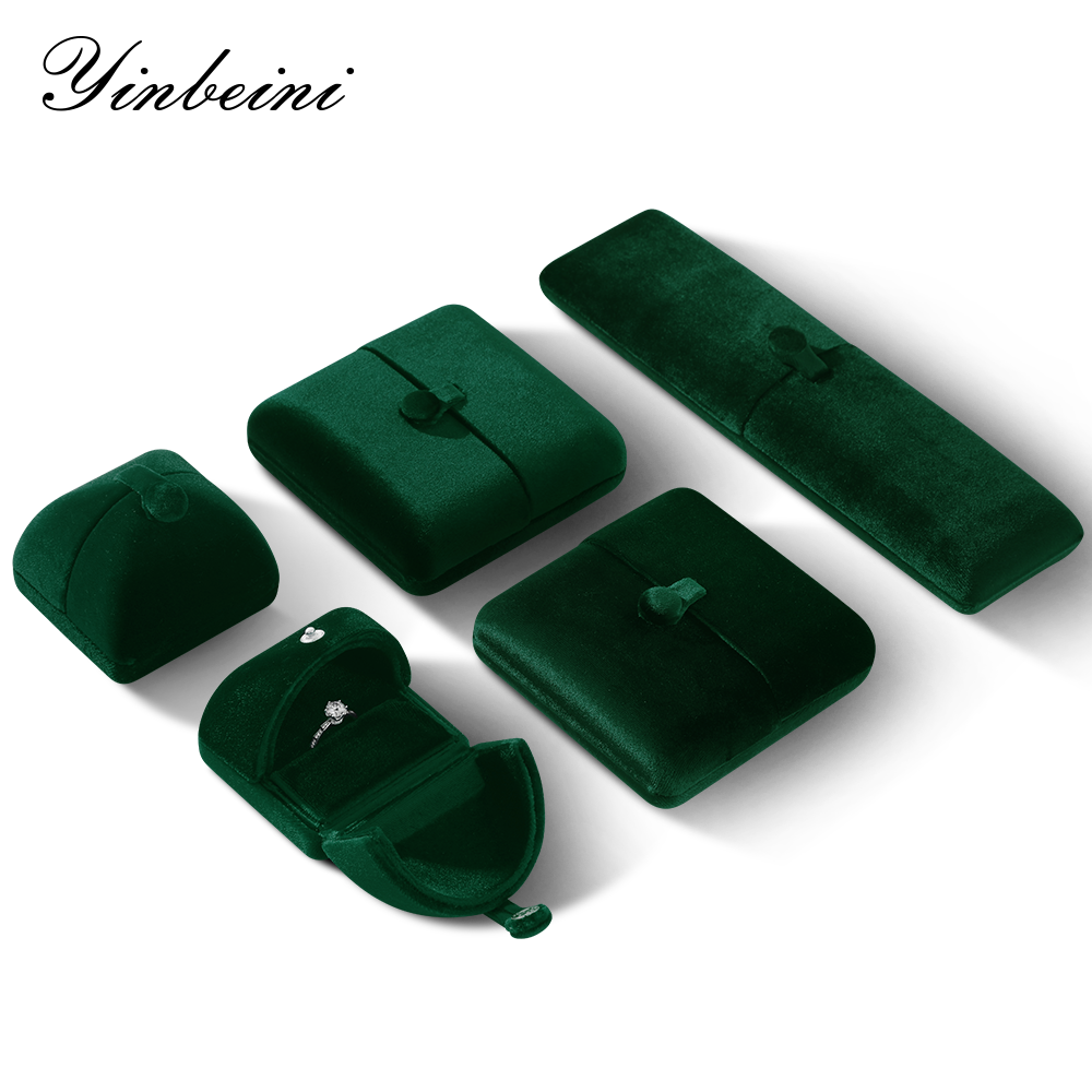 Yinbeini Contemporary Trendy Velvet Jewelry Box for Boutique Ins Shooting and Fashion Collocation H029