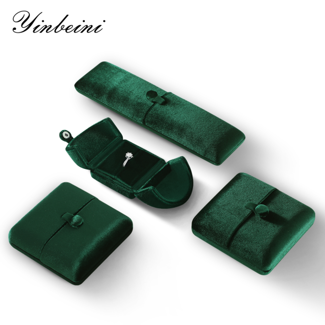 Yinbeini Contemporary Trendy Velvet Jewelry Box for Boutique Ins Shooting and Fashion Collocation H029