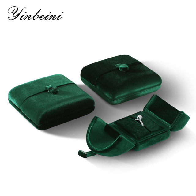 Yinbeini Contemporary Trendy Velvet Jewelry Box for Boutique Ins Shooting and Fashion Collocation H029