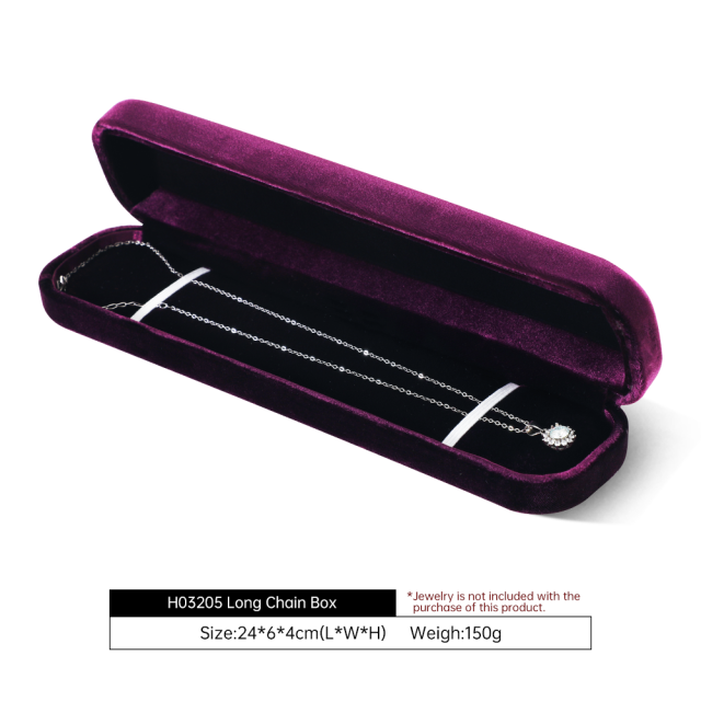 Yinbeini Gray Velvet Jewelry Display Box for Bridal Jewelry Soft Elegant Texture for Wedding and Engagement Accessories H031