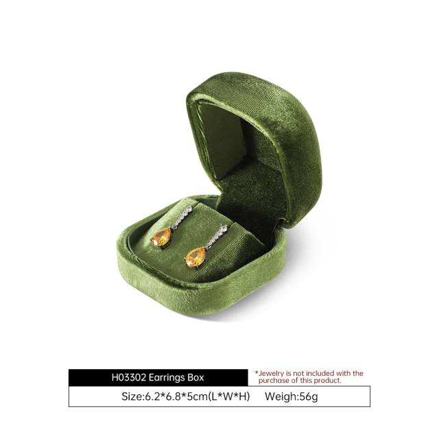Yinbeini Romantic Purple Velvet Jewelry Display Box with Multiple Holders for Rings Earrings and Necklaces H032