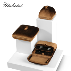 Yinbeini Business Grade Velvet Jewelry Display Box Simple Atmospheric Style Stable Durable Structure for Long Term Daily Retail Use H034