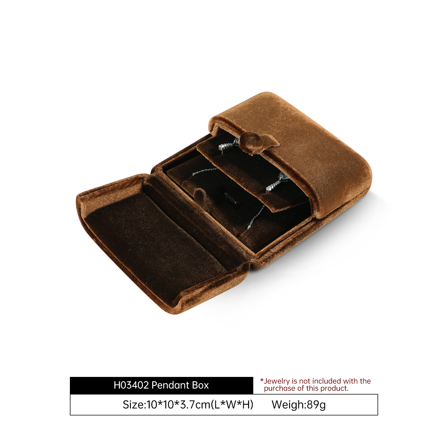 Yinbeini Contemporary Trendy Velvet Jewelry Box for Boutique Ins Shooting and Fashion Collocation H029