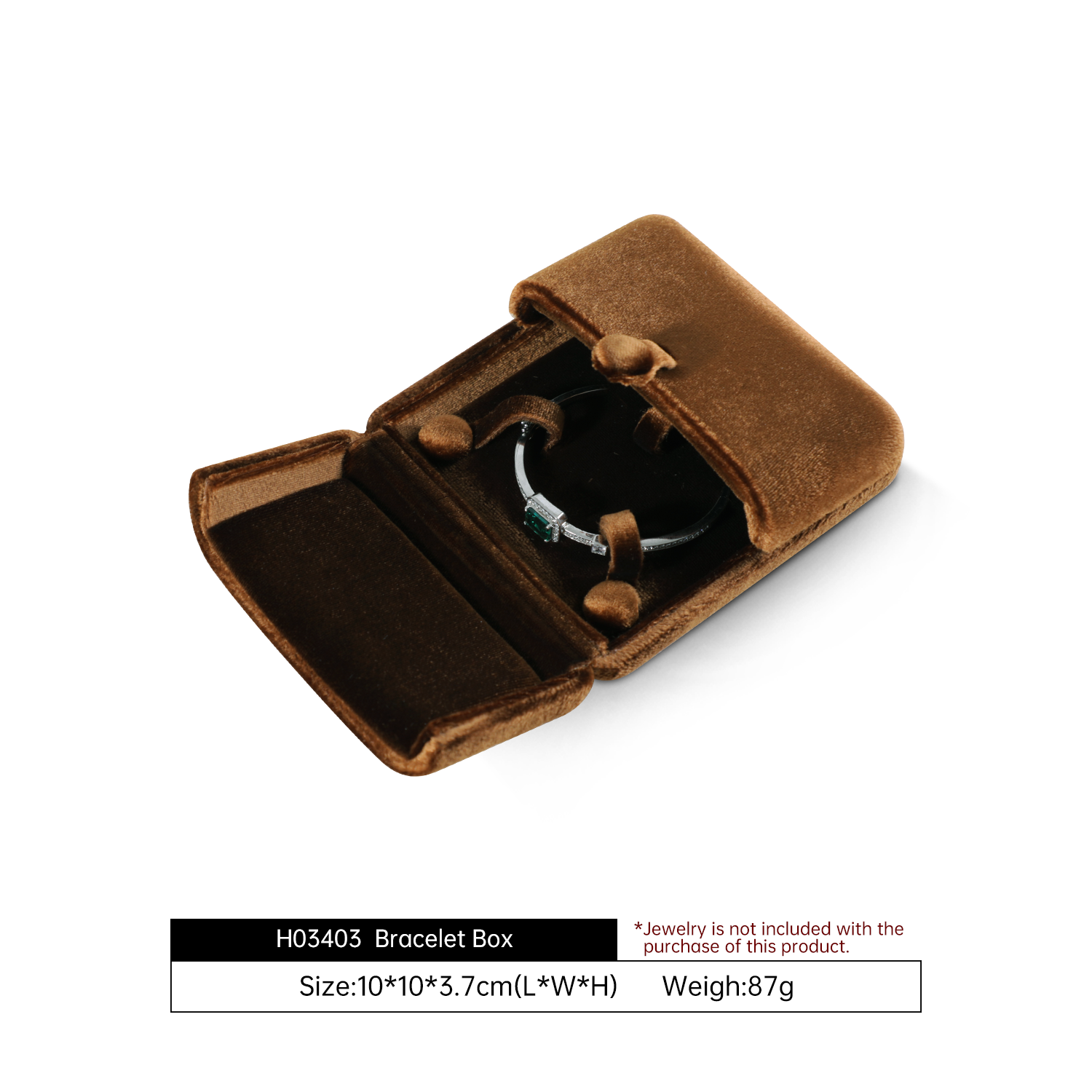 Yinbeini Velvet Jewelry Display Box for Gift Shops and Boutiques Elegant Design for Jewelry Gift Sets H024