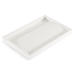 Yinbeini PU Leather Stackable Ring Earrings Necklace Bracelet Storage Tray Jewelry Organizer Tray With Cover Jewel Accessories Storage P002