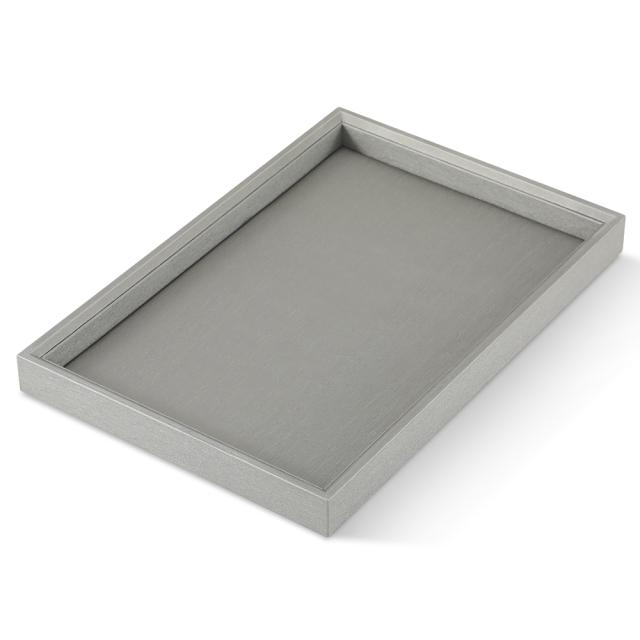 Yinbeini PU Leather Jewelry Organizer Tray With Cover Stackable Ring Earrings Necklace Bracelet Storage Tray Jewel Accessories Storage P004
