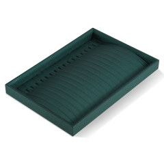 Yinbeini PU Leather Jewel Accessories Storage Stackable Ring Earrings Necklace Bracelet Storage Tray Jewelry Organizer Tray With Cover P005