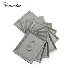 Yinbeini PU Leather Jewelry Display Pallet Ring Bracelet Necklace Earrings Chain Storage Tray Watch Pendant Organizer Tray P009
