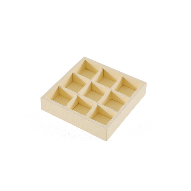 Yinbeini Ring Earring  Bracelet Necklace Display Case with Cover Tray Drawer Jewelry Storage Tray Microfiber Jewelry Organizer P013