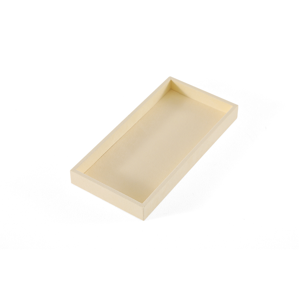 Yinbeini Ring Earring  Bracelet Necklace Display Case with Cover Tray Drawer Jewelry Storage Tray Microfiber Jewelry Organizer P013