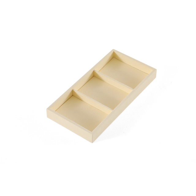 Yinbeini Ring Earring  Bracelet Necklace Display Case with Cover Tray Drawer Jewelry Storage Tray Microfiber Jewelry Organizer P013