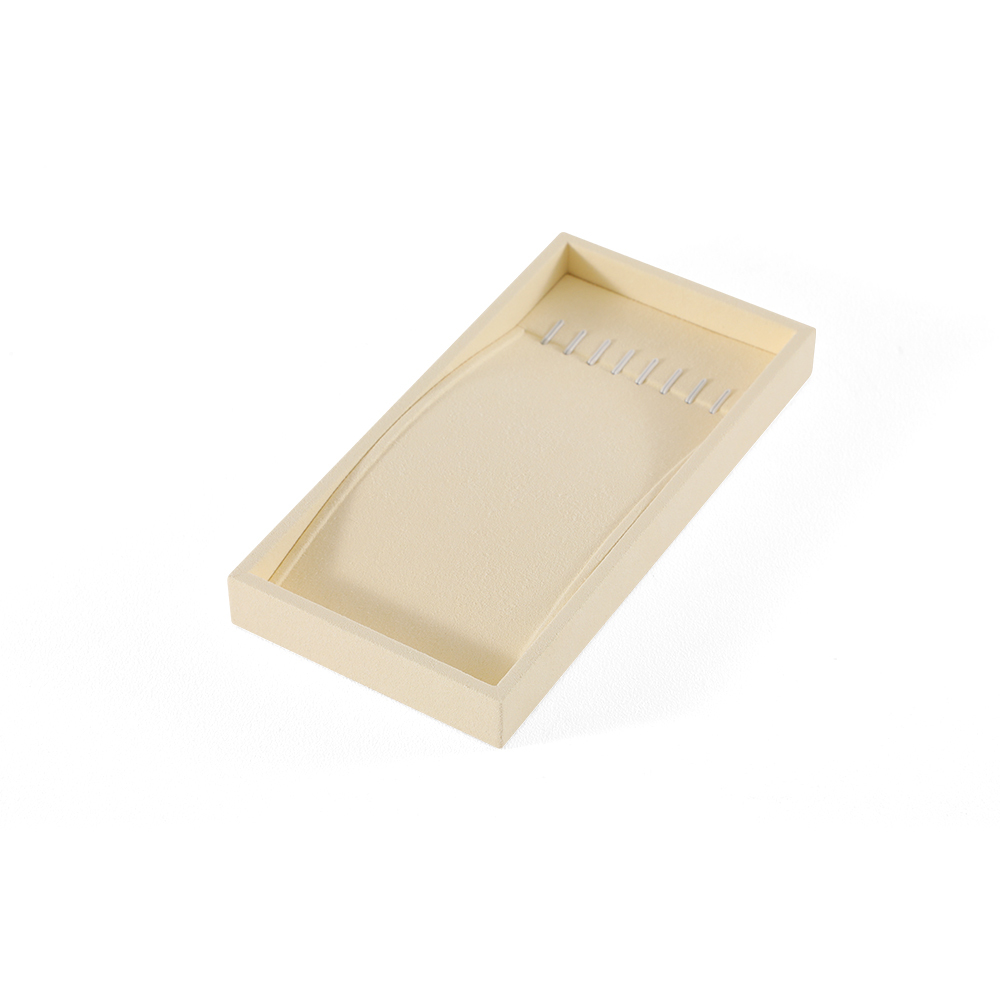 Yinbeini Ring Earring  Bracelet Necklace Display Case with Cover Tray Drawer Jewelry Storage Tray Microfiber Jewelry Organizer P013