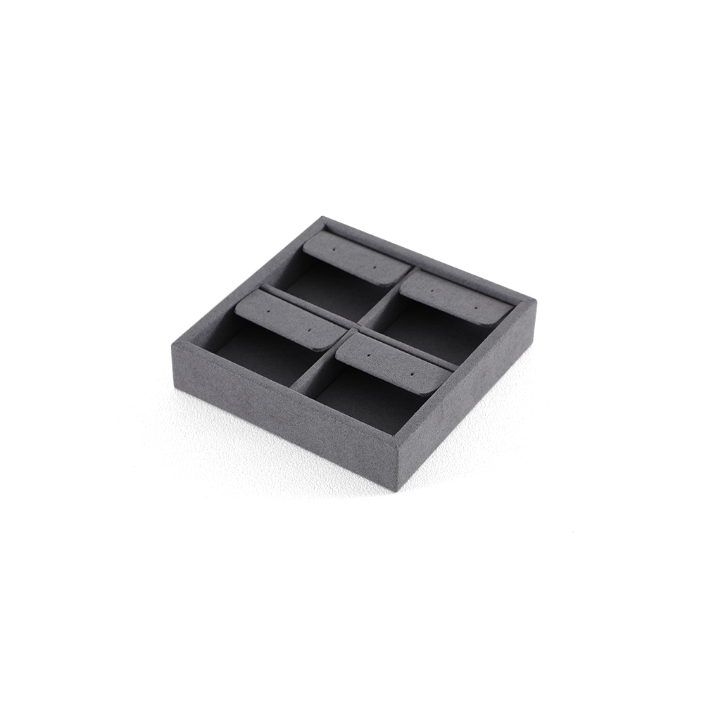 Yinbeini Microfiber Ring Earring Necklace Bracelet Display Case with Cover Jewelry Storage Tray Jewelry Organizer Tray Drawer P012